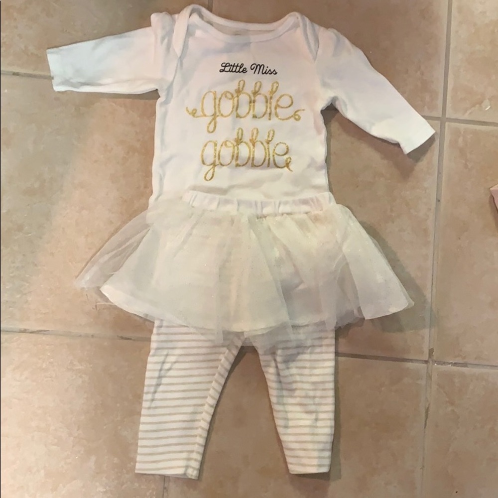 Thanksgiving skirted outfit- adorable!